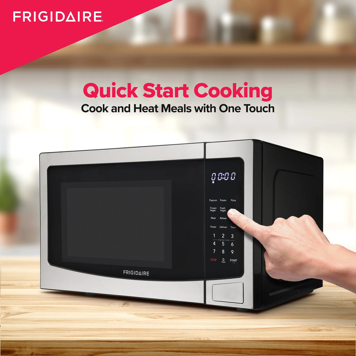 Frigidaire 1.1 Cu. Ft Countertop Microwave Oven in Stainless Steel - image 6
