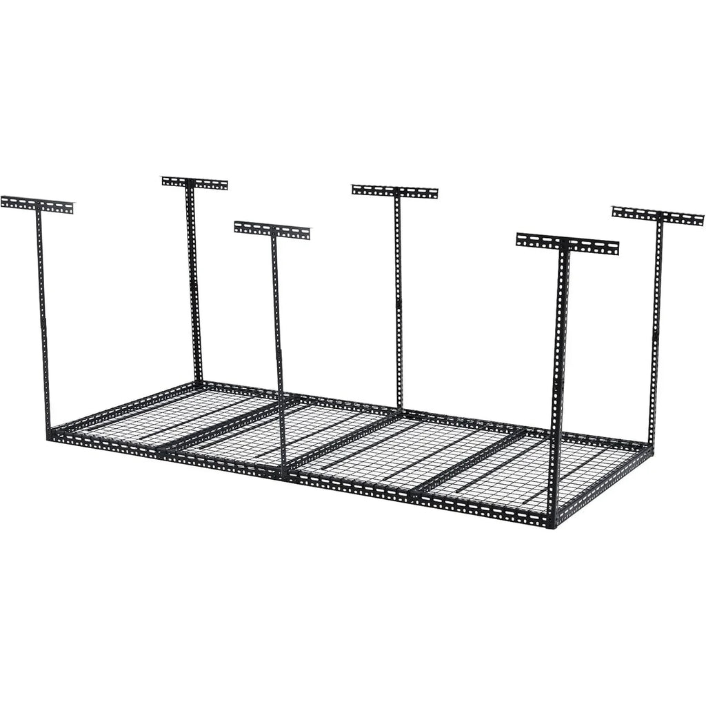 Pinypikaka 4'x8' Overhead Garage Storage Rack, 22"-40" Height Adjustable Ceiling Storage Rack 660lbs Weight Capacity - image 3