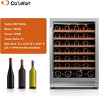 24'' Wine Cooler Refrigerator - 46 Bottle Wine Fridge Dual Zone with Modern Touch Intelligent Digital 40°-65°F Low Noise, Built in or Freestanding Wine Cooler for Home and Kitchen - image 29