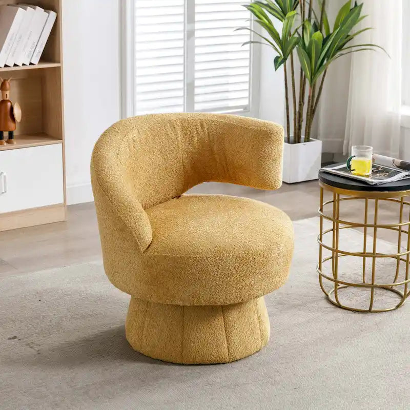 360-Degree Swivel Cuddle Barrel Accent Chairs with Plush Upholstery - image 23