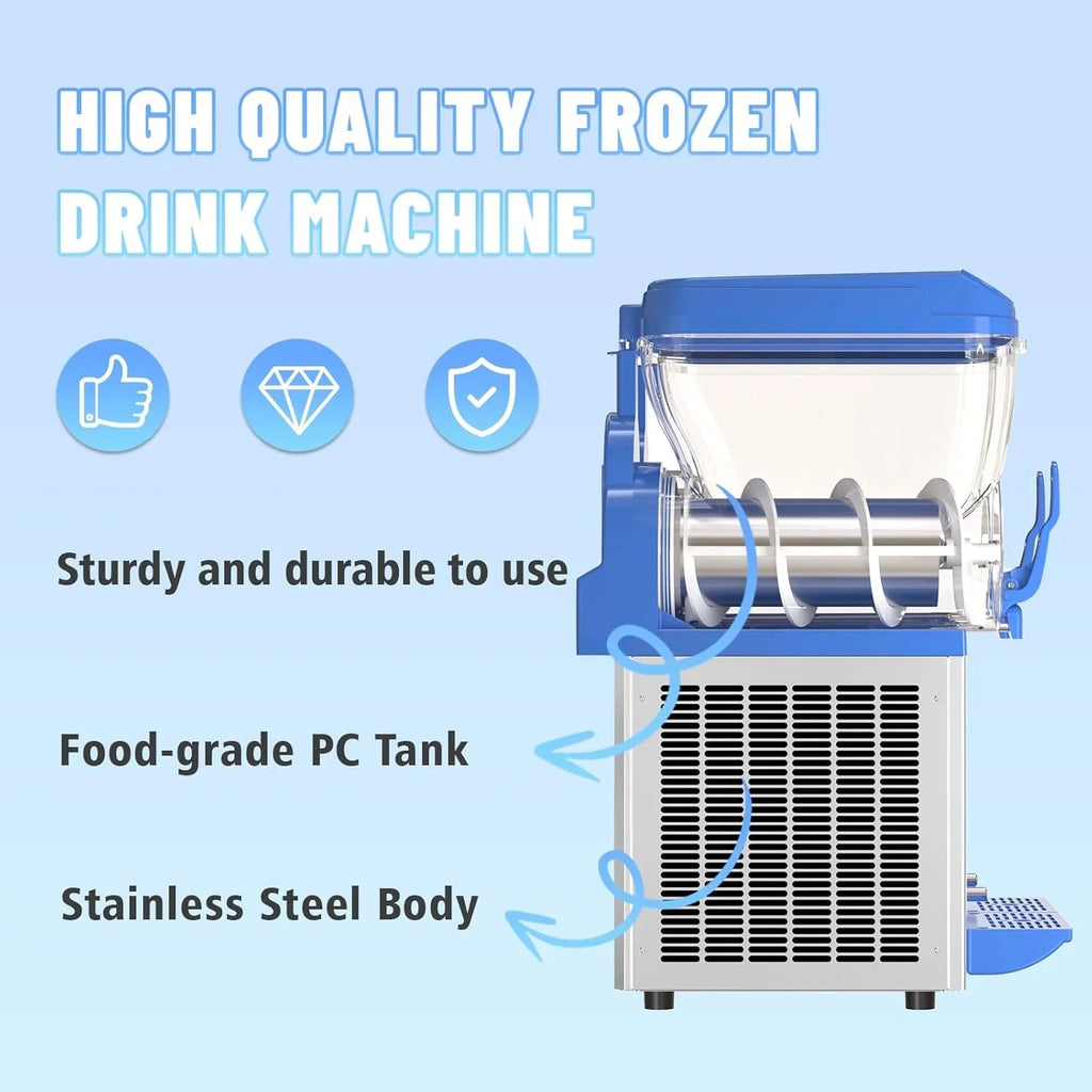 Commercial Slushy Machine - 1000W 30L Tanks Slush Maker Machine 304 Stainless Steel Commercial Margarita Machines Efficient Cooling the Ideal Slushie Maker for Bars Cafes Restaurants - image 12