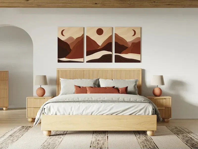 Modrest Winters Contemporary Natural Oak Bed - image 1