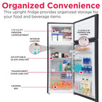 Frigidaire 7.5 Cu. Ft. Top Mount Refrigerator, Black - image 2