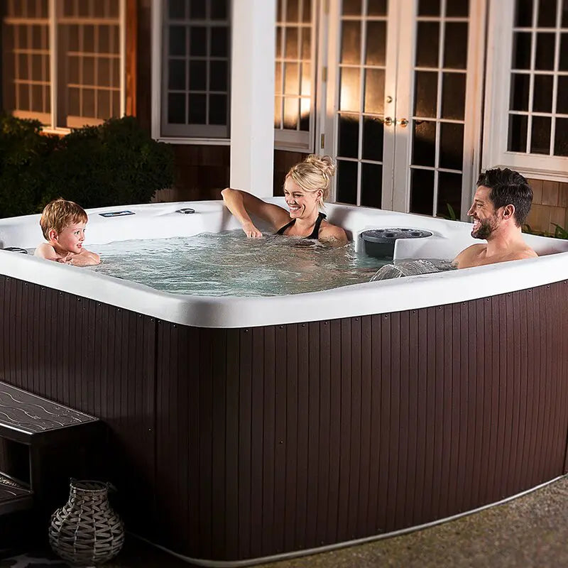 Lifesmart Spas 5 - Person 23 - Jet Rectangular Plug And Play Hot Tub with Ozonator in Espresso - image 2