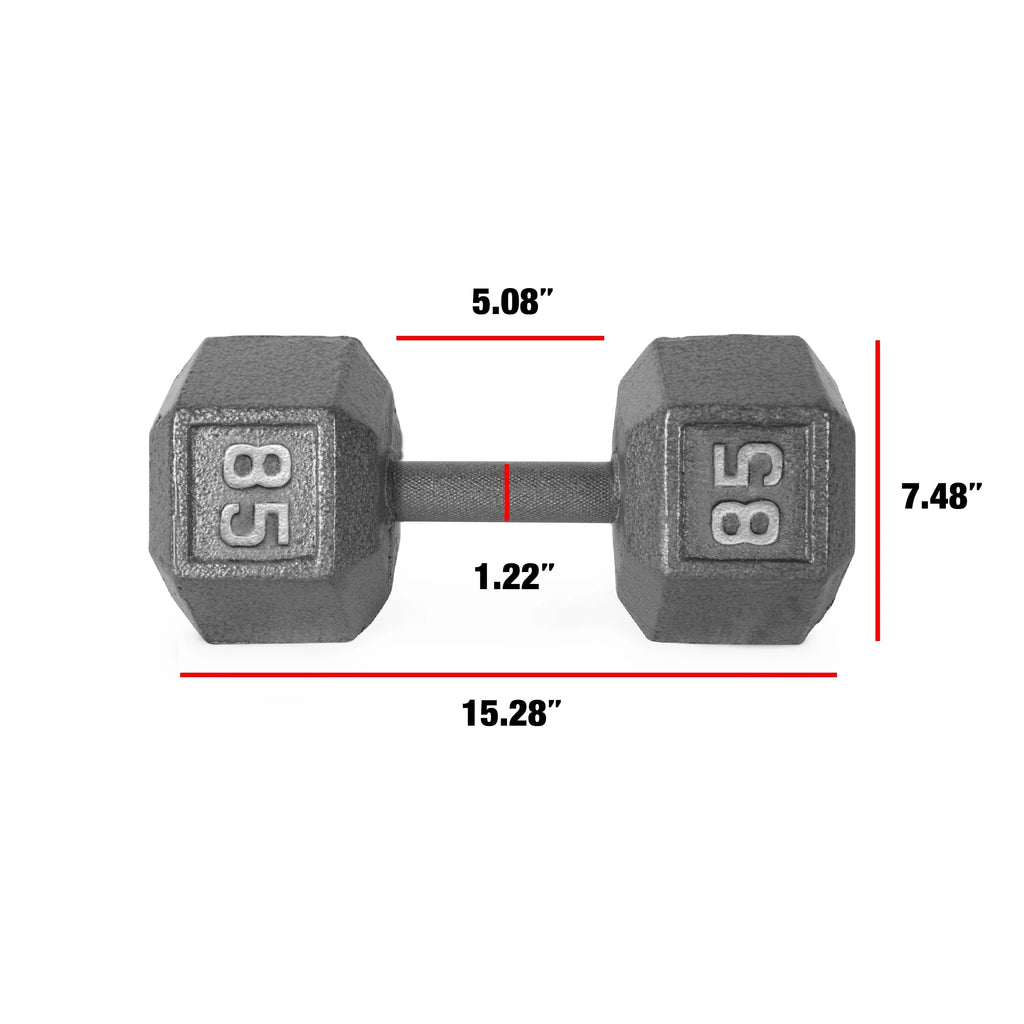 CAP Barbell 85lb Cast Iron Hex Dumbbell, Single - image 6