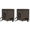 125′ Aquawinder Auto Rewind Water Powered Yard Hose Reel, Java (2 Pack) - image 1