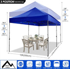 COBIZI 10x20 Heavy Duty Pop up Canopy Tent with 6 sidewalls Easy Up Commercial Outdoor Canopy Wedding Party Tents for Parties All Season Wind & Waterproof Gazebo with Roller Bag,Black(Frame Thickened) - image 177