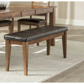Kona Brandy Upholstered Backless Dining Bench - image 1