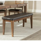 Kona Brandy Upholstered Backless Dining Bench - image 1