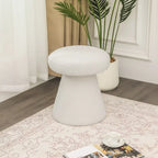 Adeco Large Soft Mushroom Ottoman - Versatile Foot Stool for Living Room and Bedroom - image 32