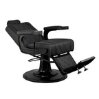 ROGERS Heavy-Duty Reclining Barber Chair for Barbershops - Black - image 4