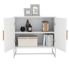 CUSchoice Solid Wood Square Handle 2-Door Sideboard - image 8