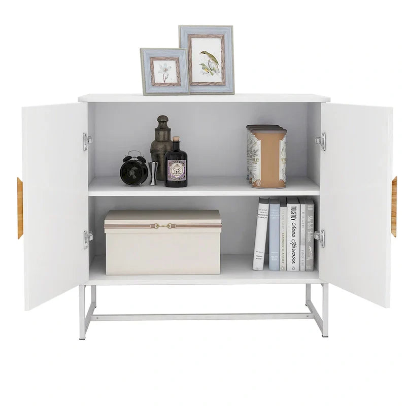 CUSchoice Solid Wood Square Handle 2-Door Sideboard - image 8