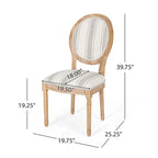 Set of 2 Phinnaeus French Country Fabric Dining Chairs by Christopher Knight Home - image 28