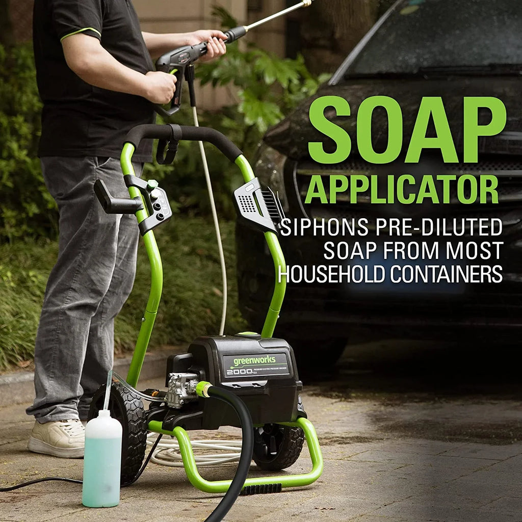 Greenworks 2000 PS at I 1.1 GPM Cold Water Electric Pressure Washer 5111802 - image 9