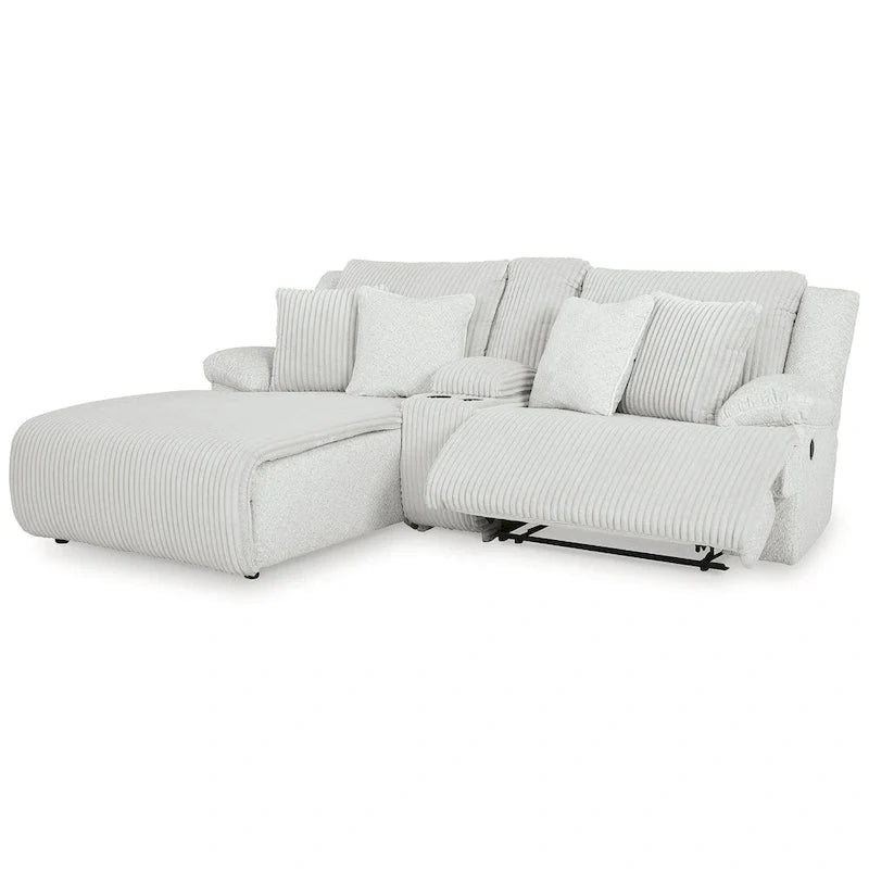 Signature Design by Ashley Top Tier 3-Piece Reclining Sectional Sofa with Chaise - Dimensions: 105W x 74D x 41H - image 11