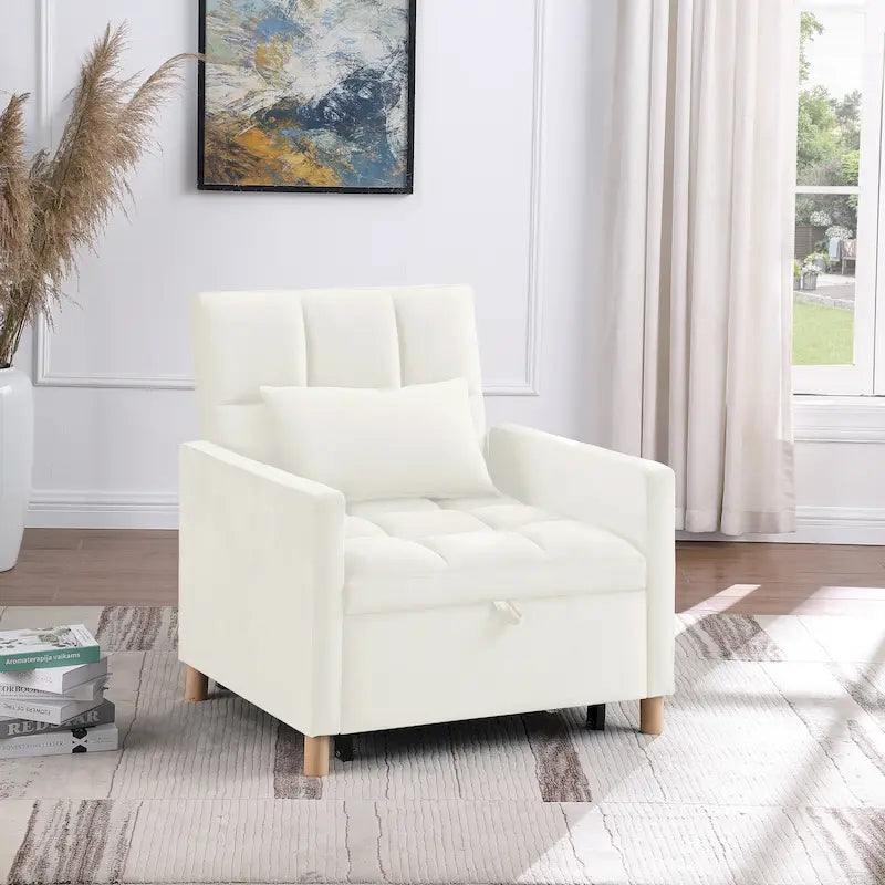 Versatile Sleeper Chair with Removable Pillow - image 4
