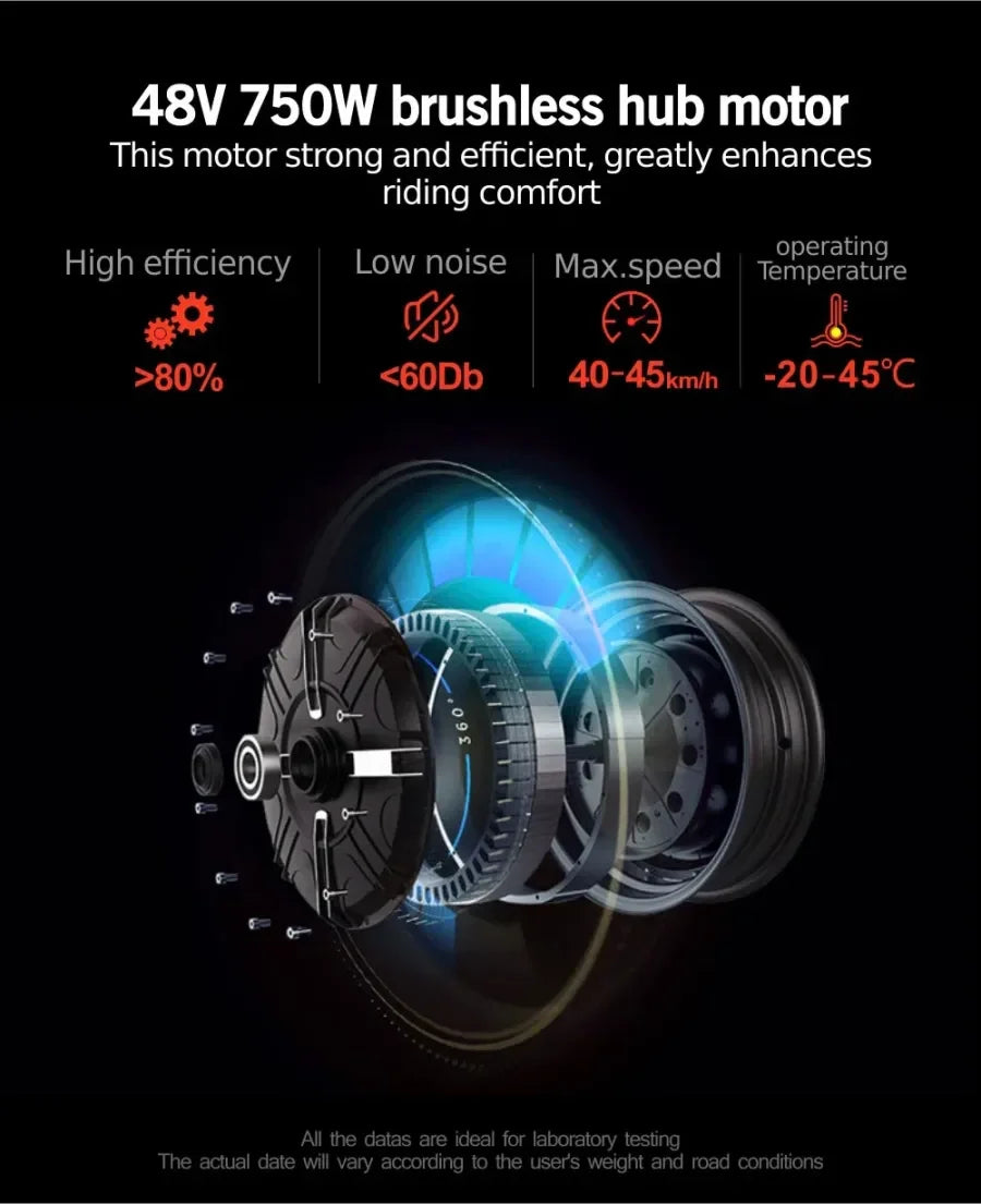 Outdoor electric bike with 48V / 15Ah lithium battery - image 6