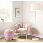 Randolf Velvet Accent Chair in Silver Orchid - image 34