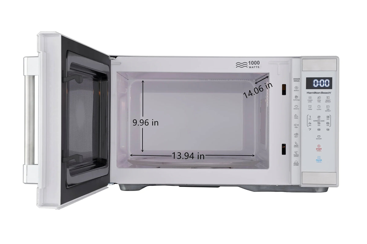 Hamilton Beach 1.1 Cu. Ft. Microwave Oven, Countertop, Black and Stainless Steel - image 14