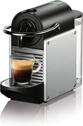 Nespresso Pixie espresso machine by DeLonghi, 19-bar pump, compact aluminum design, silver, 1100 ml - image 1