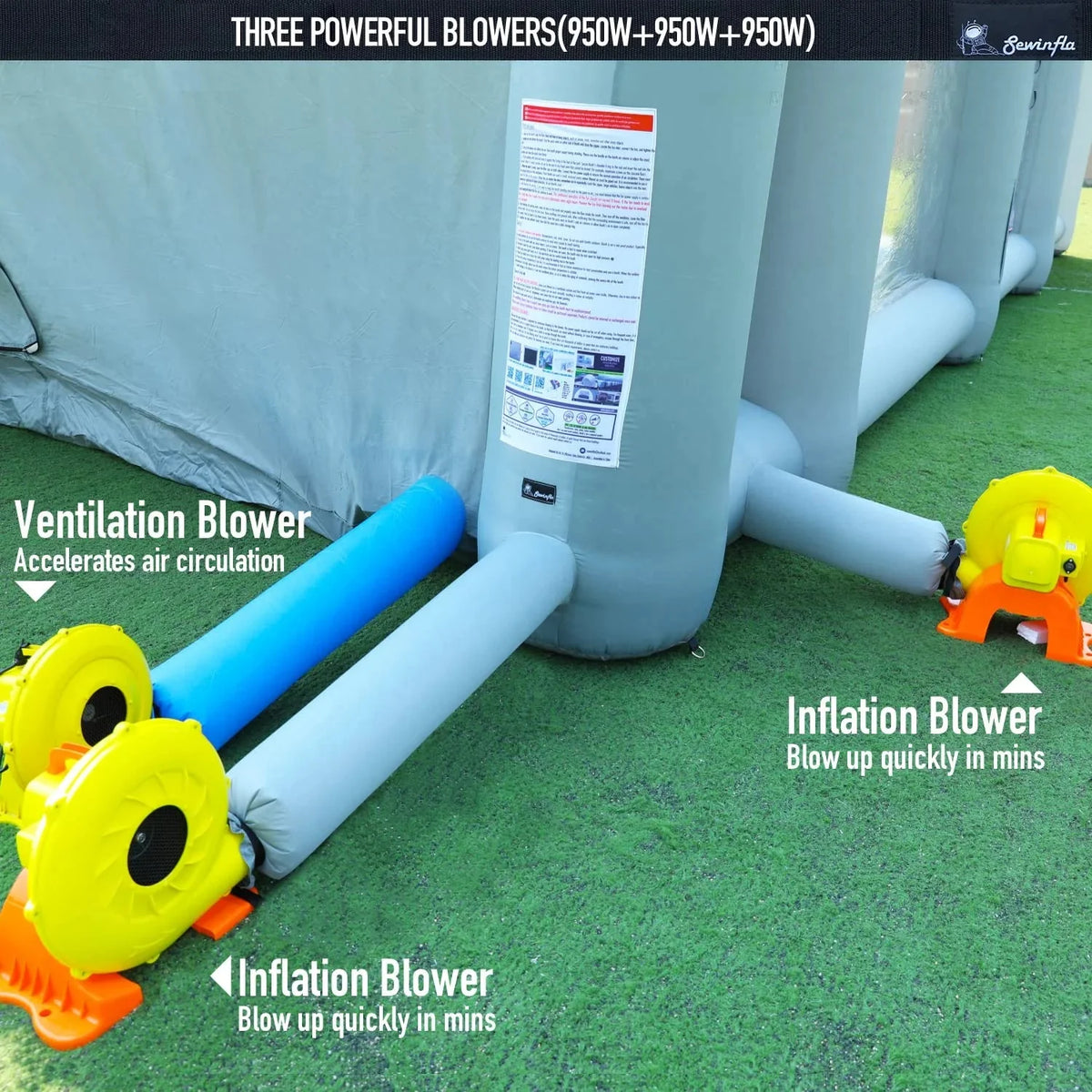 30x20x13Ft Inflatable Paint Booth with Blowers & Air Filter System – Professional Spray Tent - image 7
