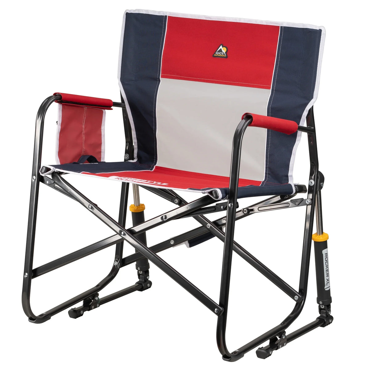 GCI Outdoor Freestyle Rocker XL Oversized Foldable Rocking Camp Chair, Pewter - image 17