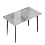 Contemporary Kitchen Table with Metal Frame and Sintered Stone Top - image 21