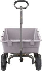 Heavy Duty Poly Utility Dump Wagon Garden Cart w/Pneumatic Tires, 6 Cu Ft - 1200 lb Capacity Outdoor Wheelbarrow for Yard, Landscaping & Gardening, Lawn Tractor or ATV Towable-Gorilla Carts - image 40
