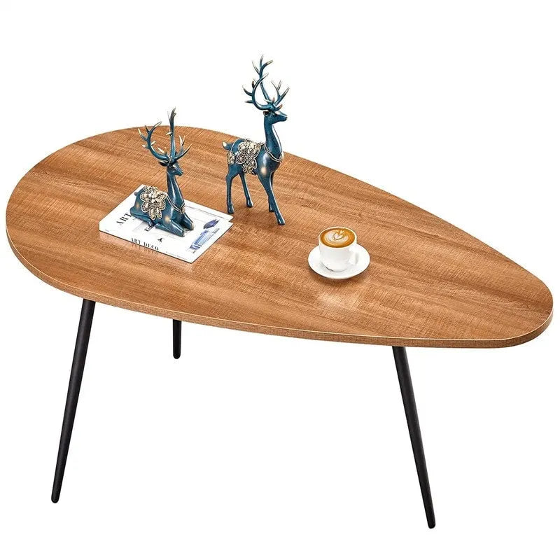 Unique Oval Coffee Table for Small Spaces - Dimensions: 22.2D x 42.5W x 17.1H - image 8