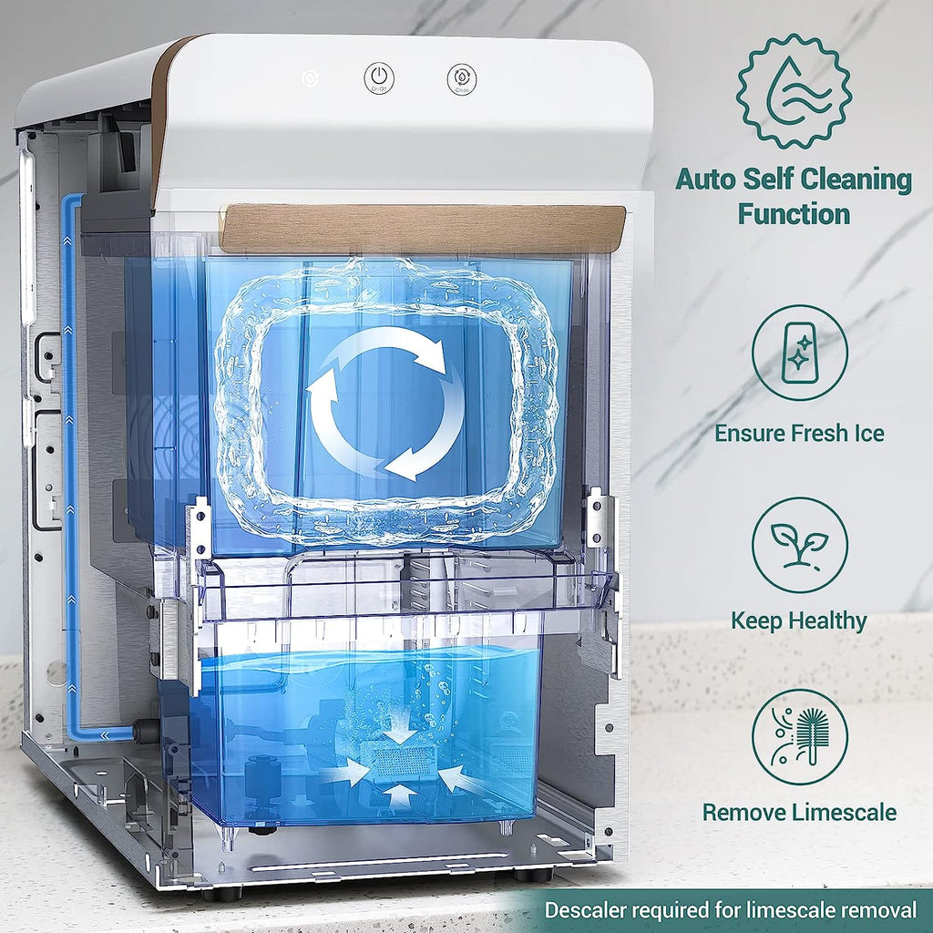 V2.0 Countertop Nugget Ice Maker / Self Cleaning Pellet Ice Maker / Open and Pour Refill / Stainless Steel Housing / - image 4