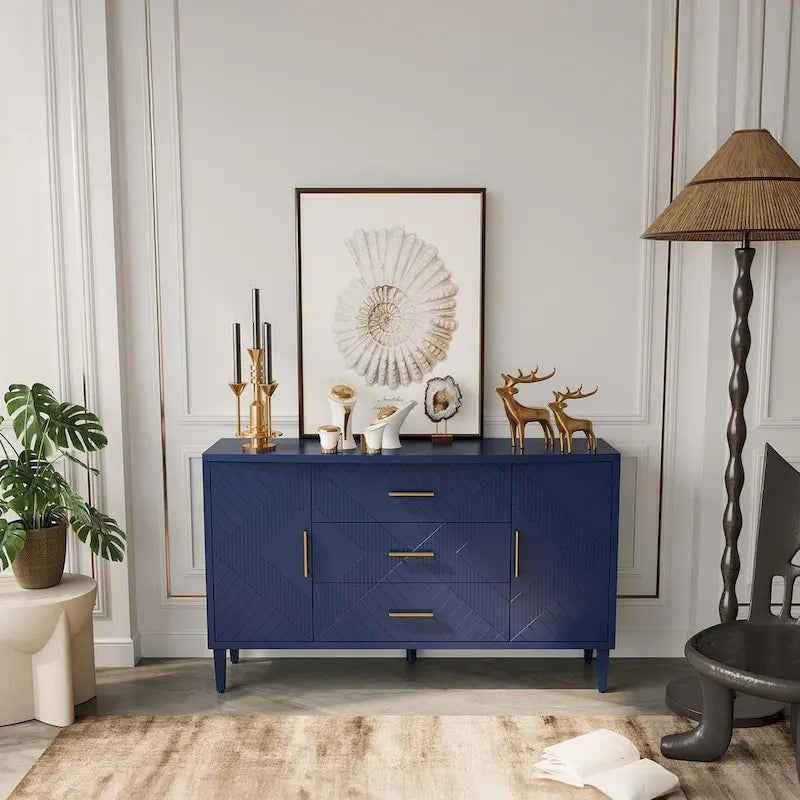 55 Elegant and Practical Carved Buffet/Sideboard Cabinet - image 4
