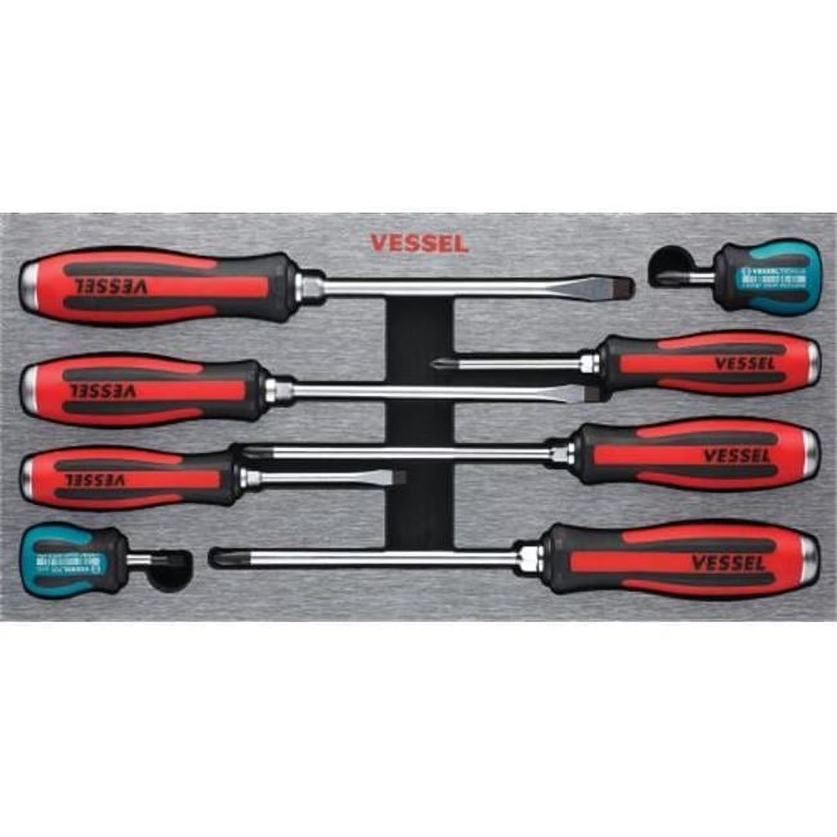 Vessel Mega Tang Thru Screwdriver - 8 Piece - image 1