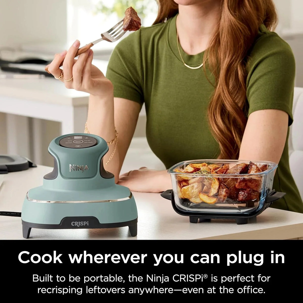 Ninja Crispi 4-in-1 Portable Glass Air Fryer Cooking System, 1500W, 4QT & 6-Cup TempWare Glass Containers with Storage Lids, Microwave, Freezer & Dishwasher Safe - image 102