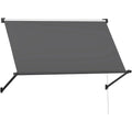 AECOJOY Retractable Awning, 40"x80" Manual Outdoor Awnings for Door Entrance, Sun Shade Canopy - image 1