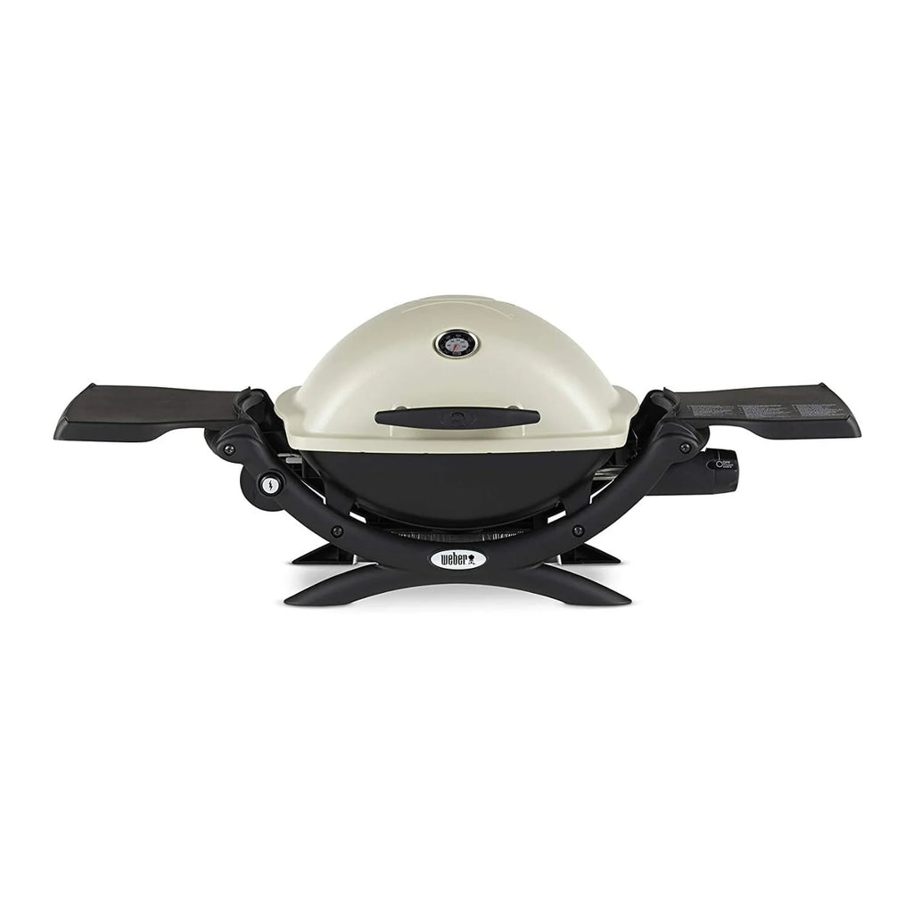 Weber Q1200 Liquid Propane Grill (Titanium) with Portable Cart Bundle - image 2