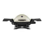Weber Q1200 Liquid Propane Grill (Titanium) with Portable Cart Bundle - image 2