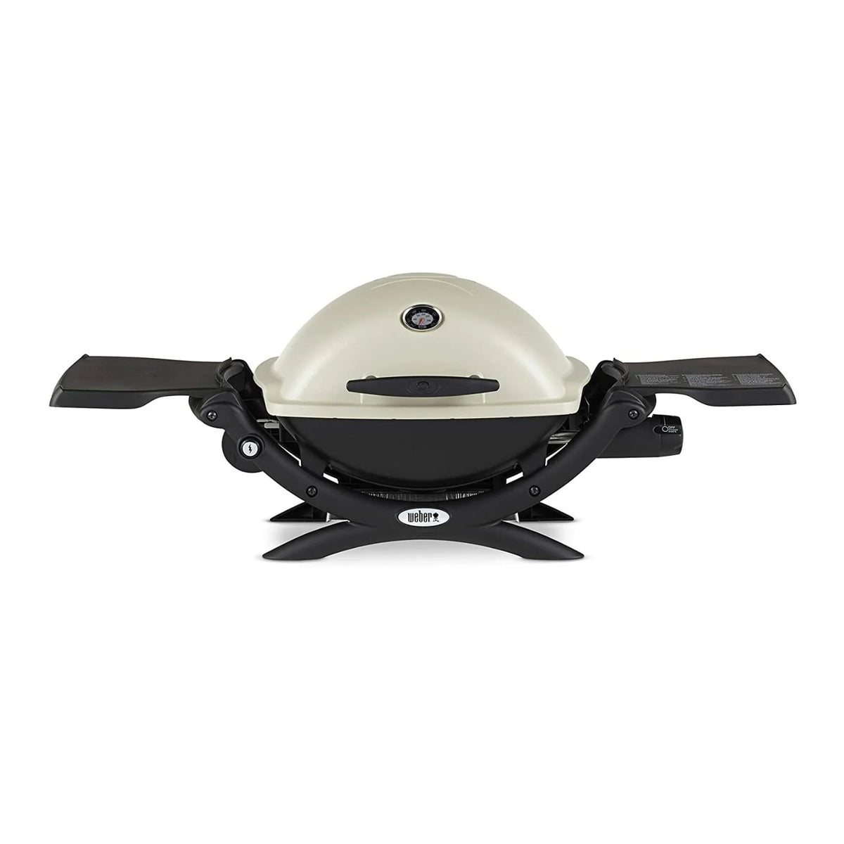 Weber Q1200 Liquid Propane Grill (Titanium) with Portable Cart Bundle - image 2