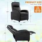 Versatile Recliner Chair with 8 Massage Settings and Lumbar Support for Ultimate Relaxation and Home Theater Experience - image 3