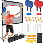 Slsy Portable Pickleball with Net, A Racket Game That Combines Pickleball, Badminton, Jianzi, and Tennis, Backyard Games Sport Outdoor Indoor, Fun Games for Kids & Adults - image 1