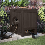 Suncast 125′ Aquawinder Auto Rewind Water Powered Yard Hose Reel, Java (2 Pack) - image 4
