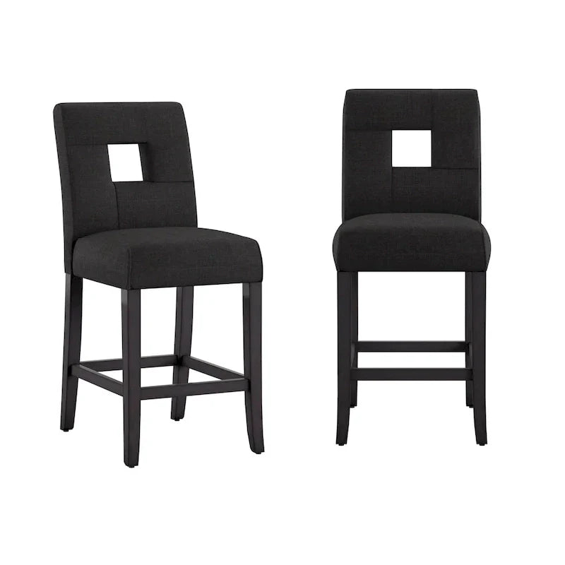 Brda Keyhole Counter Height High Back Stools - Set of 2 - image 6