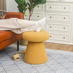 Adeco Large Soft Mushroom Ottoman - Versatile Foot Stool for Living Room and Bedroom - image 18