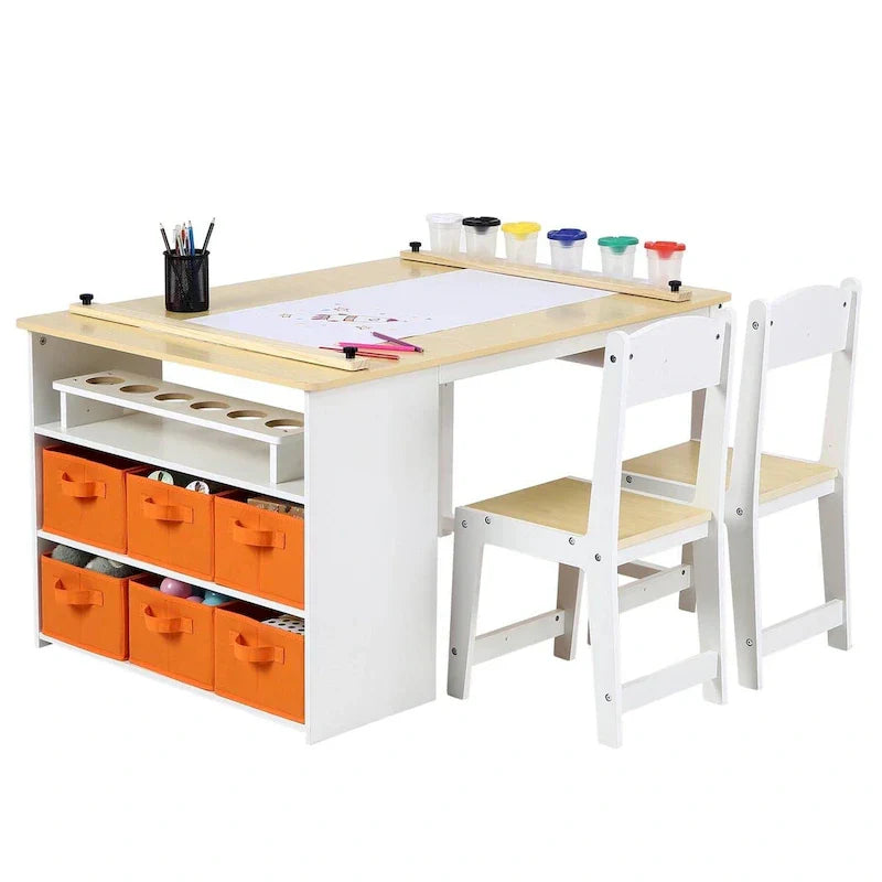 Children's Art Table and Drawing Desk with Ample Storage - image 4