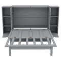 Murphy Wall Bed with Storage Shelves Drawers and USB Charging - image 2
