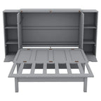 Murphy Wall Bed with Storage Shelves Drawers and USB Charging - image 2