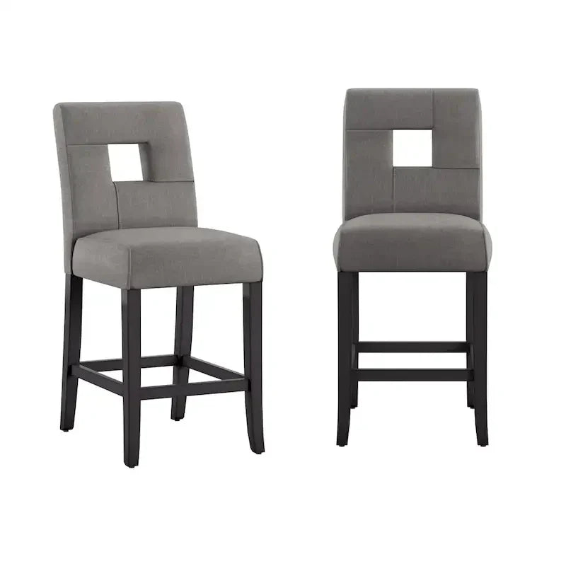 Brda Keyhole Counter Height High Back Stools - Set of 2 - image 10