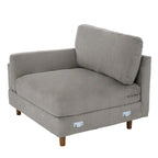 90-Inch Oversized Corduroy Sofa for Living Room with Reversible Cushions - image 36