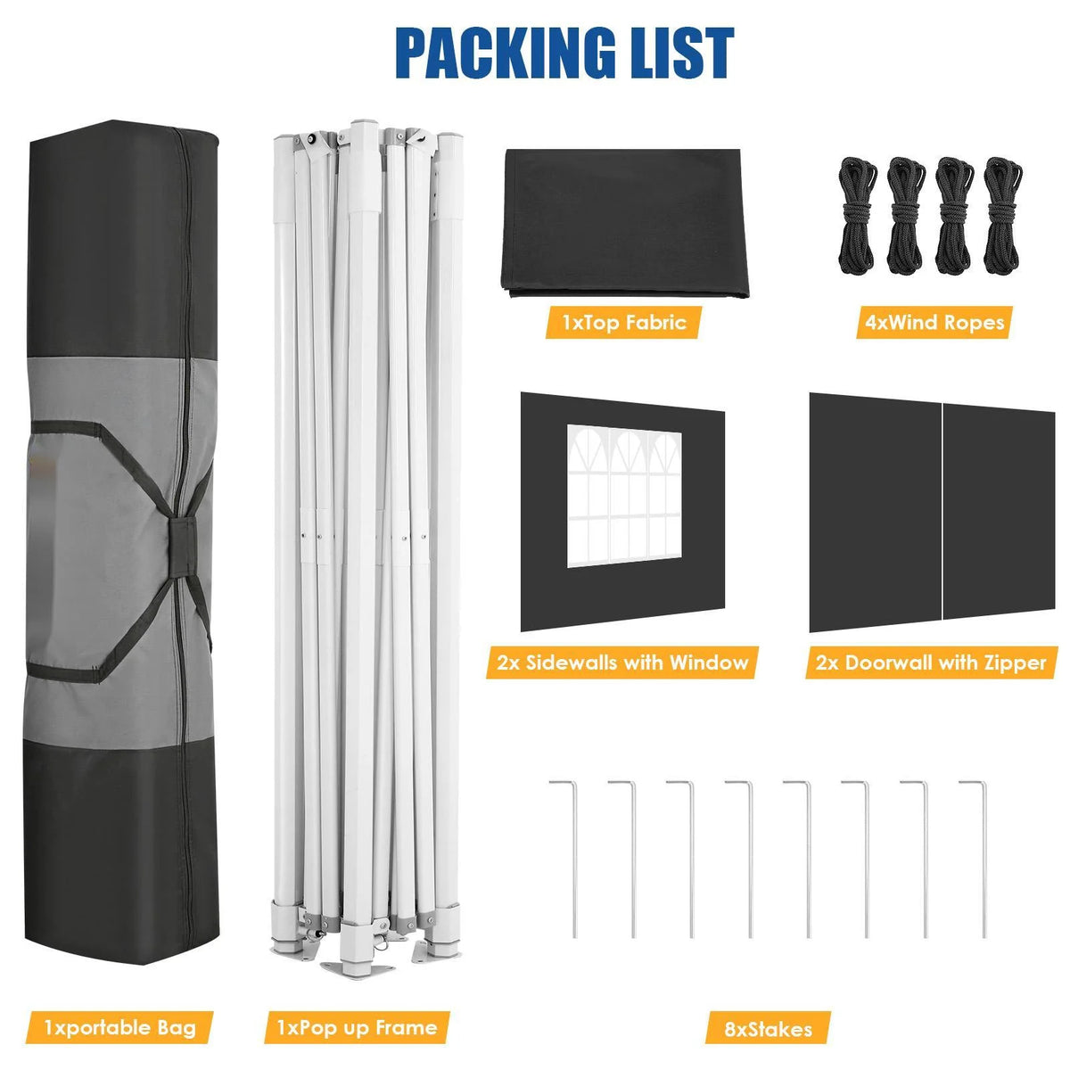 HOTEEL 10x15 Heavy Duty Canopy Tent ,Pop up Canopy for Parties Wedding,Commercial Easy up Gazebo with Roller Bag,UV 50+ &,White - image 22