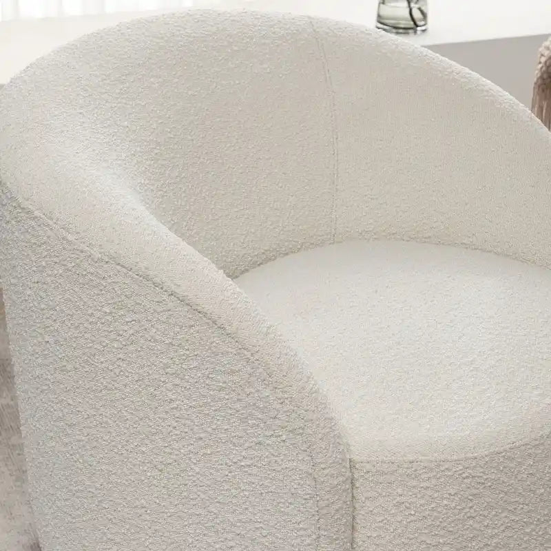 Set of 2 KINWELL 34-Inch Wide Upholstered Swivel Barrel Chairs - image 17